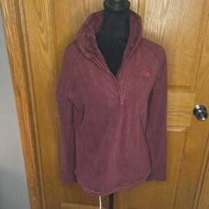 The North Face Burgundy Fleece Jacket